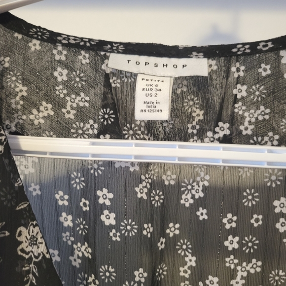 Topshop Floral black dress - Picture 4 of 11